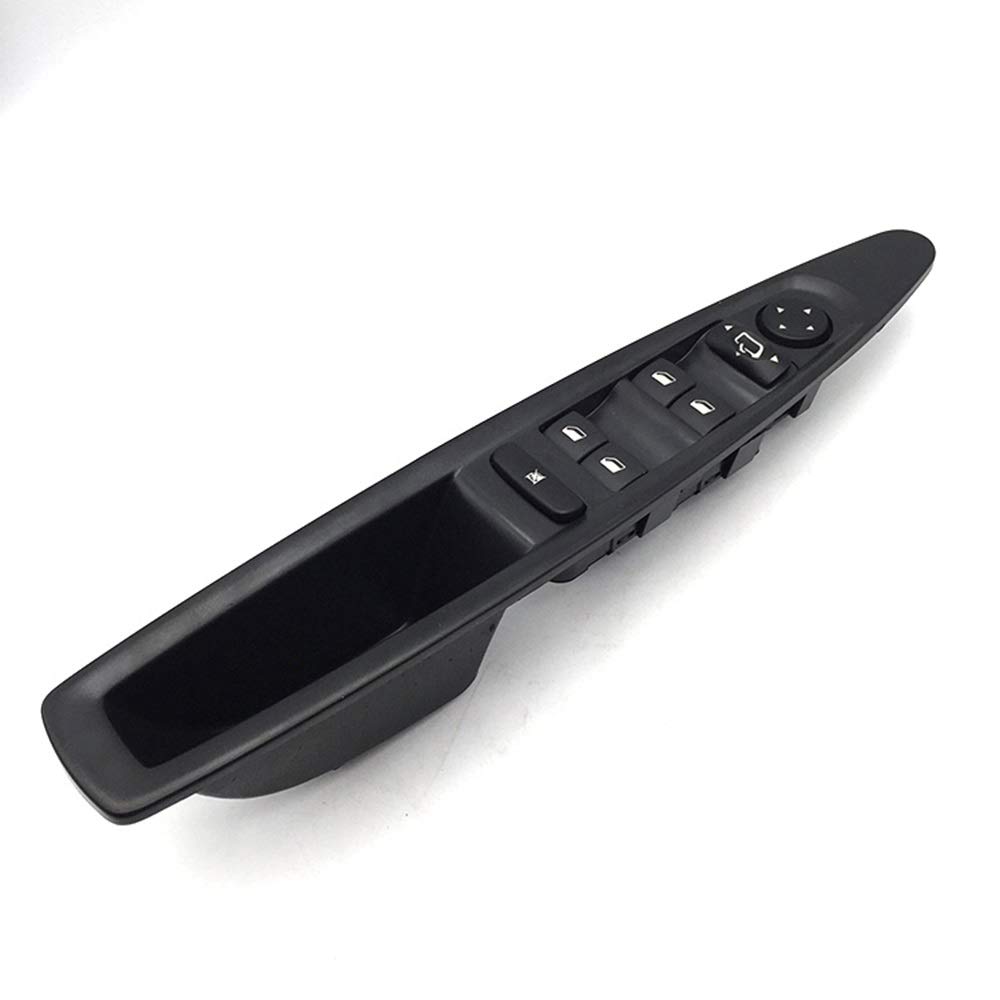 Fensterheber Schalter,Fensterhebersteuerung Passend für Citroen C4 Window Switch Power Window Regler Control Switch-Taste mit Panel 2004 bis 2010 Zubehör vorne Links(Automatic Rearview) von YZWHKJ