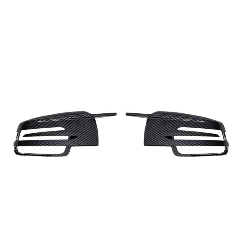 Spiegelkappen,Auto Spiegelkappen 2 Stücke Ersatz Rück Seite Spiegel Abdeckung Kappen Fit Passend Für Mercedes Benz W176 W246(Carbon Fiber) von YZWHKJ