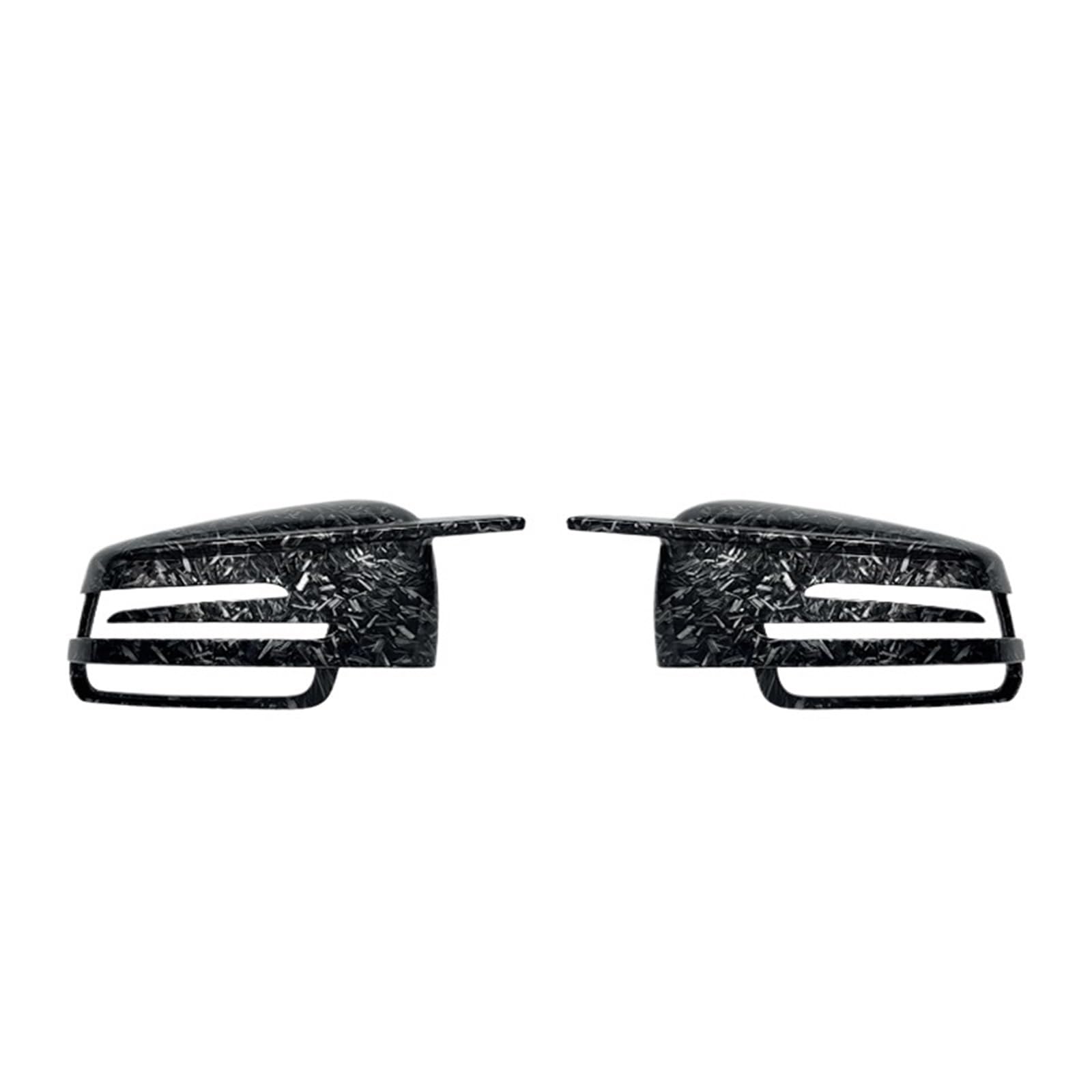 Spiegelkappen,Auto Spiegelkappen 2 Stücke Ersatz Rück Seite Spiegel Abdeckung Kappen Fit Passend Für Mercedes Benz W176 W246(Forged Carbon Look) von YZWHKJ