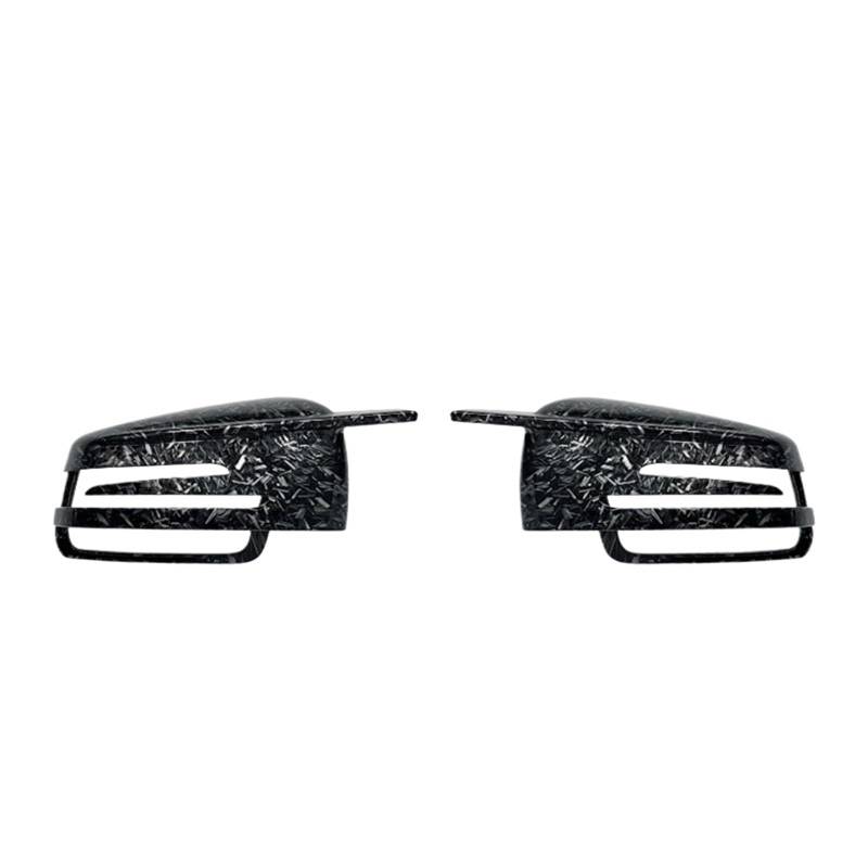 Spiegelkappen,Auto Spiegelkappen 2 Stücke Ersatz Rück Seite Spiegel Abdeckung Kappen Fit Passend Für Mercedes Benz W176 W246(Forged Carbon Look) von YZWHKJ