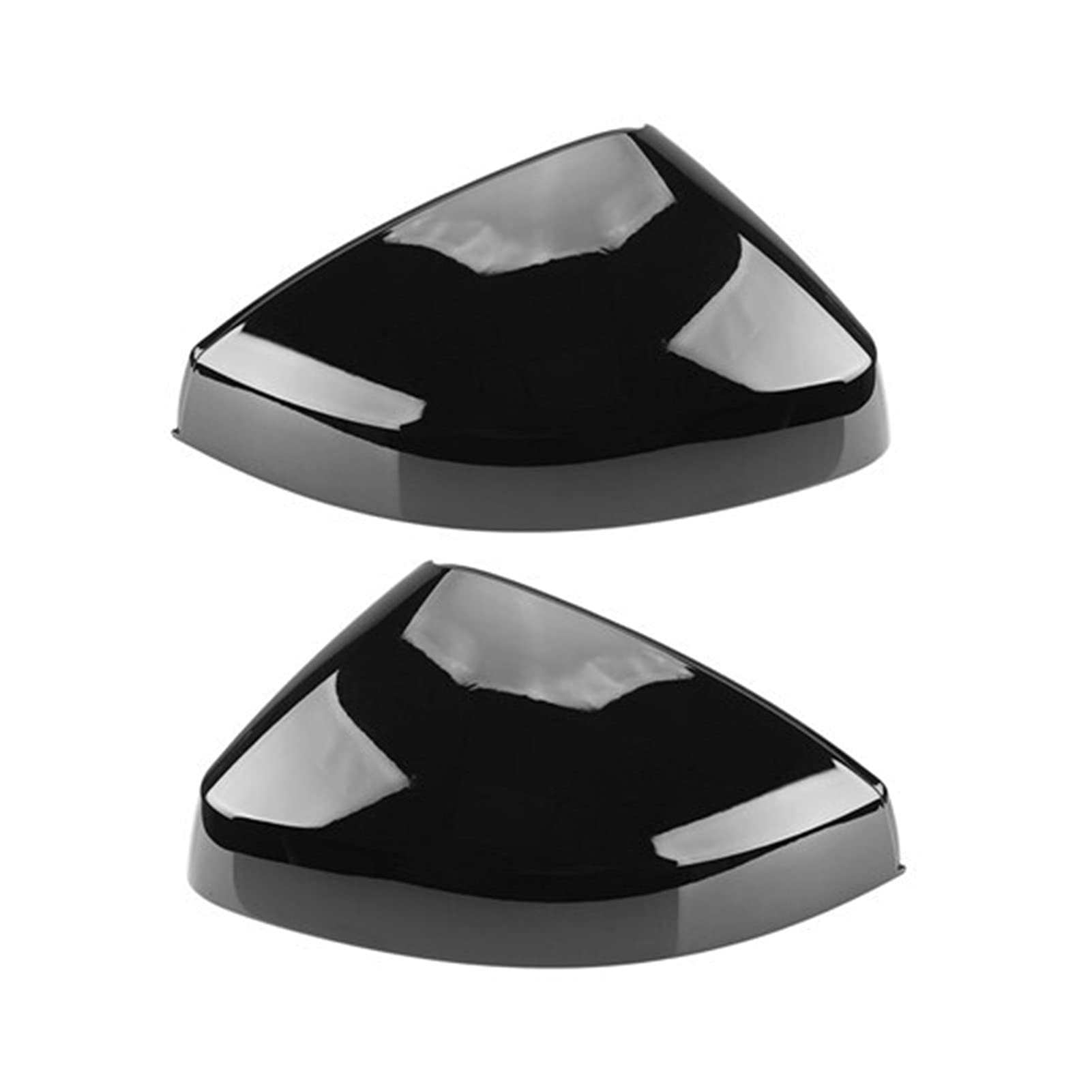 Spiegelkappen,Auto Spiegelkappen 2 Stücke Passend für A3 S3 8V RS3 Seitenflügel Spiegelabdeckungen Kappen Kohlefaser Glanz Schwarz Spiegelkappen(Gloss Black) von YZWHKJ