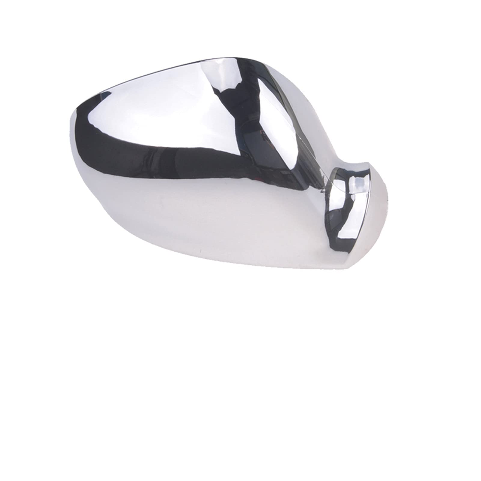Spiegelkappen,Auto Spiegelkappen Chrom Rückspiegelkappe, Flügelseitenspiegelabdeckung Gehäuse Passend für VW Golf Rabbit Jetta MK5 06-09, Passat 2003-2005, Autozubehör(Wing Mirror Right) von YZWHKJ