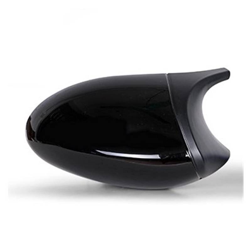 Spiegelkappen,Auto Spiegelkappen Cock Black Passend für BMW 1 3 Serie E81 E82 E87 E88 E90 E91 E92 E93 Seitenflügel Rückspiegel Abdeckkappe Autozubehör(Black Left) von YZWHKJ