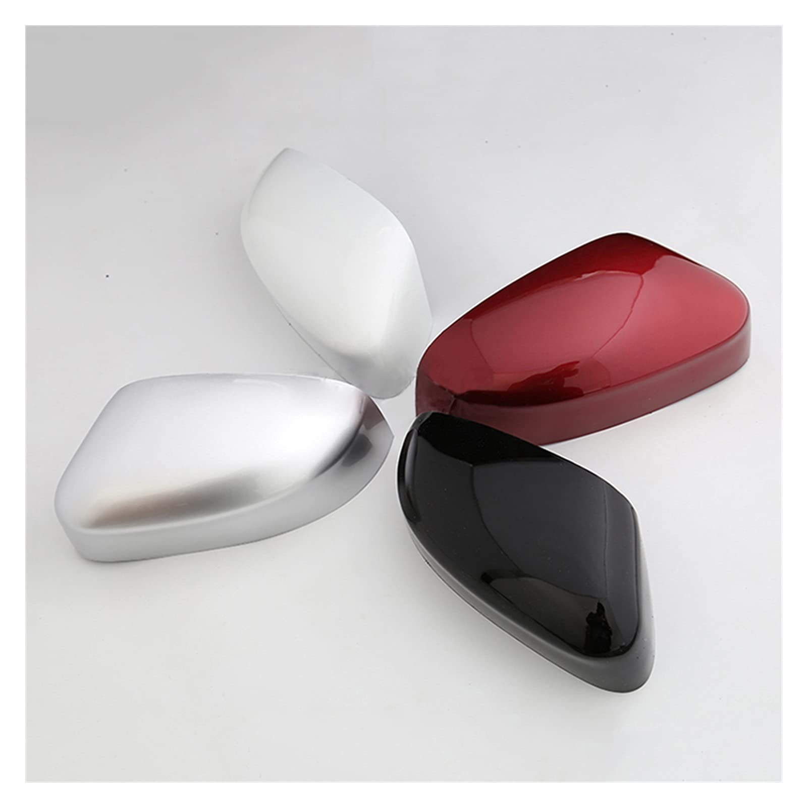 Spiegelkappen,Auto Spiegelkappen Fahrzeug Rückansicht Spiegelabdeckung Rückspiegelrahmen Shell Flügelspiegelungsgehäuse Geeignete Passend für Ford Focus MK3 2012 bis 2018(Red Left) von YZWHKJ