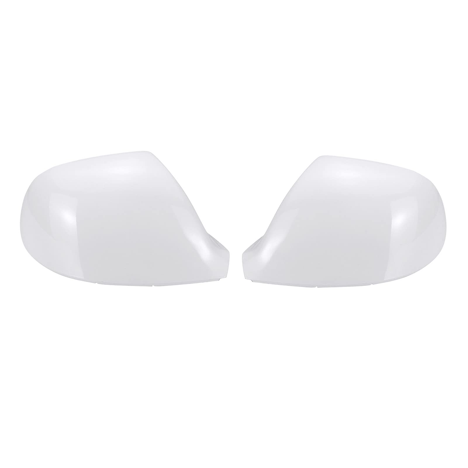 Spiegelkappen,Auto Spiegelkappen Glänzendes weißes/schwarzes Auto Rückansicht Seitenspiegelabdeckungskappe Passend für VW für Volkswagen für den Transporter T5 T5.1 T6(White Left Right) von YZWHKJ