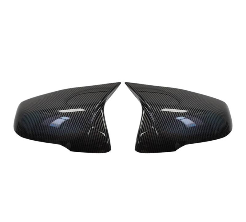 Spiegelkappen,Auto Spiegelkappen M Stil Rückspiegel Abdeckung Kappe Real Carbon Fiber Passend Für BMW 1 2 Serie F45 F40 Z4(Carbon Fiber Pattern) von YZWHKJ