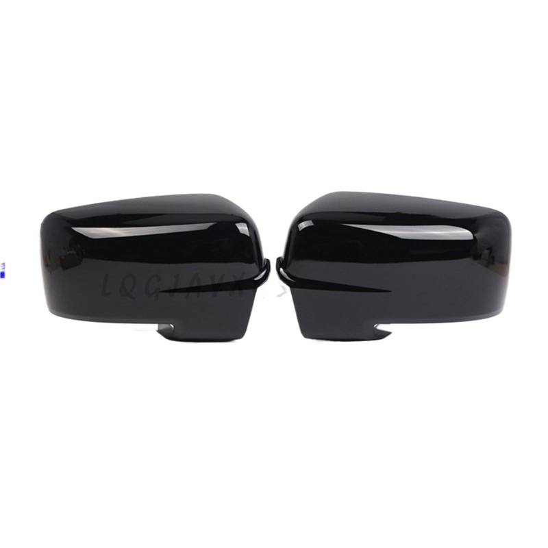 Spiegelkappen,Auto Spiegelkappen Passend Für Dodge Ram 1500-5000 Spiegelgehäuse, Helle Schwarze Rückspiegelgehäuseabdeckung.(Bright Black 1 Set) von YZWHKJ