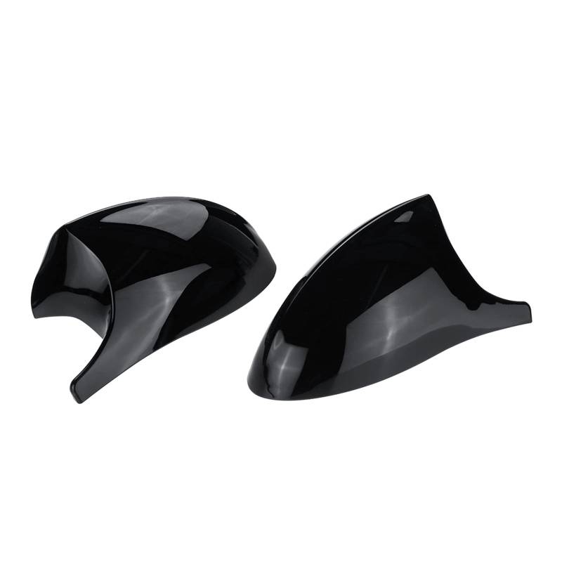 Spiegelkappen,Auto Spiegelkappen Passend für M3-Stil 2PCS E90 Auto Rückansicht Spiegelabdeckungskappe Ersatzspiegeldeckelabdeckungen Passend für BMW E90 E91 E92 E93 E81 E82 E87 E88 PRE-LCI(Glossy Blac von YZWHKJ