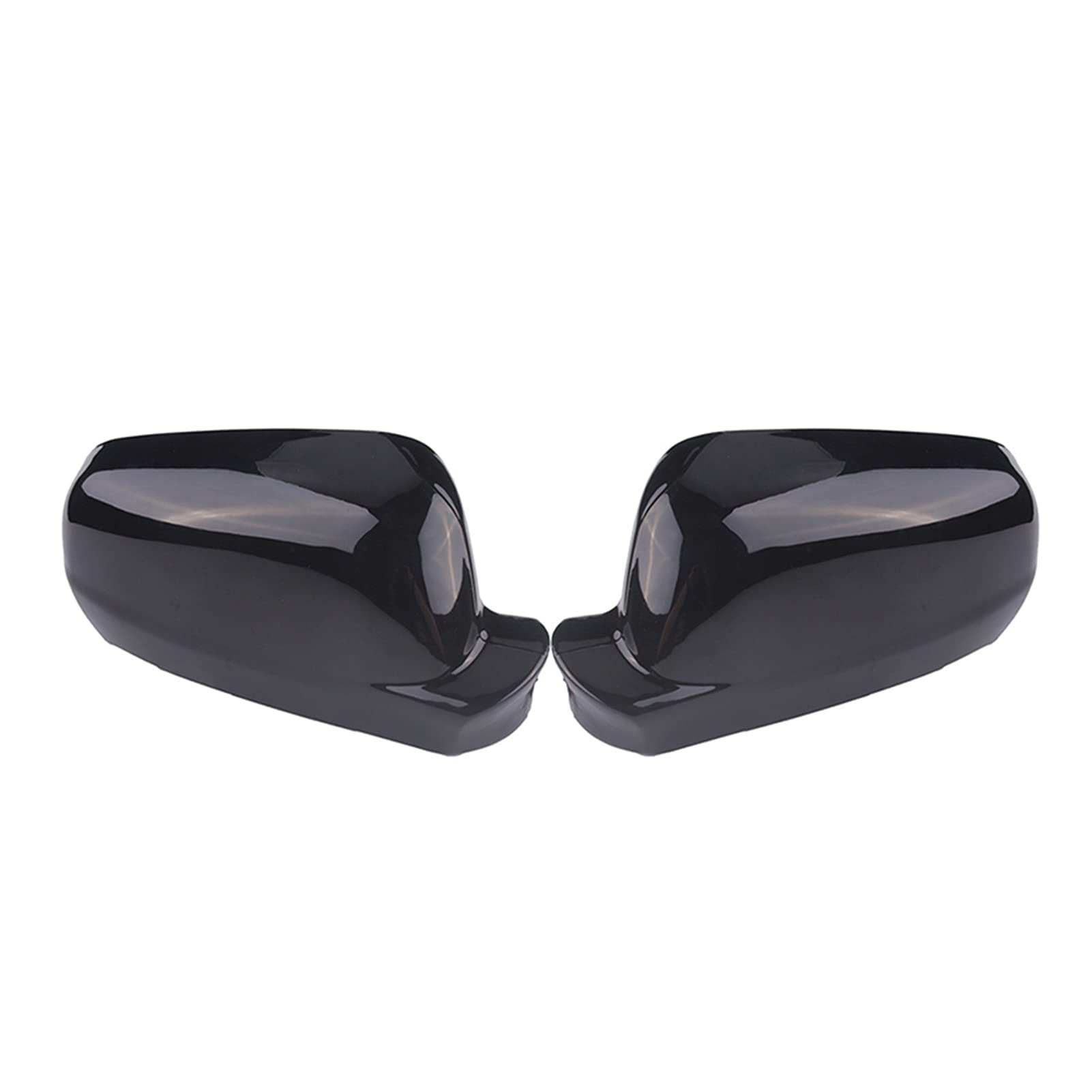 Spiegelkappen,Auto Spiegelkappen Rückspiegelkappe, glänzender schwarzer Flügelseitenspiegelabdeckung der gleichen größe Passend für Golf 4, mk4, Bora, 1998-2004 autozubehör(Wing Mirror Pair) von YZWHKJ