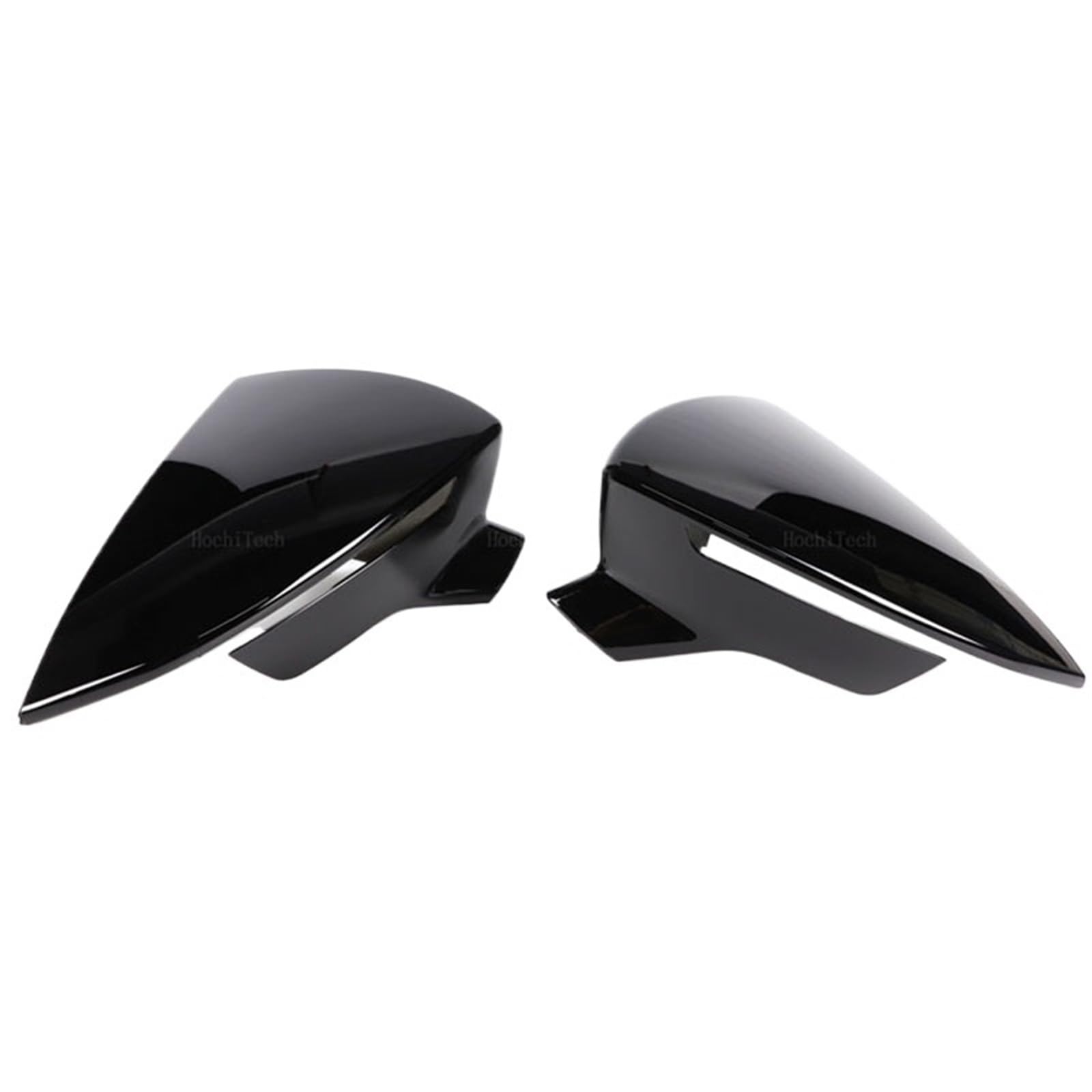 Spiegelkappen,Auto Spiegelkappen Schwarz Fit Verwenden Passend für Seat Leon 5F MK3 ST Auto Seite Rückspiegel Abdeckung Zubehör(Gloss Black) von YZWHKJ