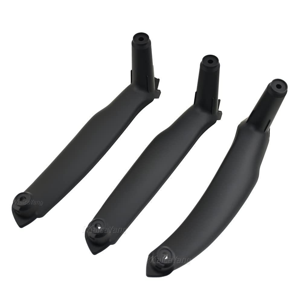 Türgriff Innen Auto,Türgriff innen Armlehnenwagen Links vorne Fahrersitz LHD Innentürgriff Innere Panel Ziehen Ziehen Abdeckung Gebrauch Passend für BMW E70 E71 x5 x6(Black 3pcs) von YZWHKJ