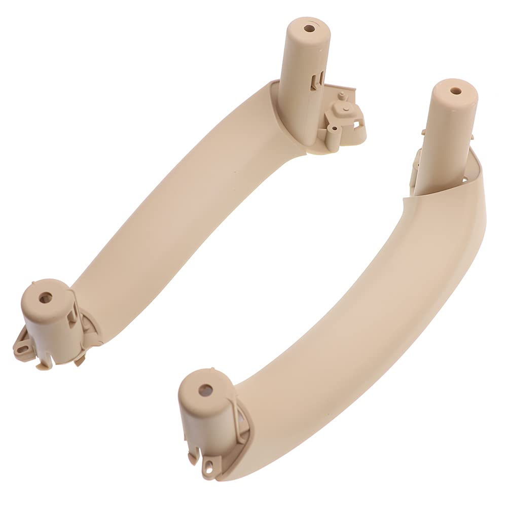 Türgriff Innen Auto,Türgriff innen Beige Schwarze 2 stücke Auto Innentürgriff Links rechts fit Verwendung Passend für BMW X3 F25 X4 F26 Innentüren Panel Pull-Ziehabdeckung(Beige) von YZWHKJ
