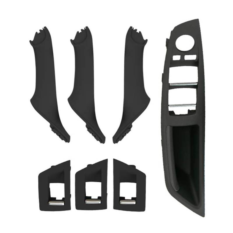 Türgriff Innen Auto,Türgriff innen Fit Gebrauch Passend für BMW F10 2010-2017 RHD RHD RHD Vorderwagen Fahrersitz Armlehne Innentürgriff Innen Panel Ziehen Sie Trimmabdeckung(Black Double Hole) von YZWHKJ