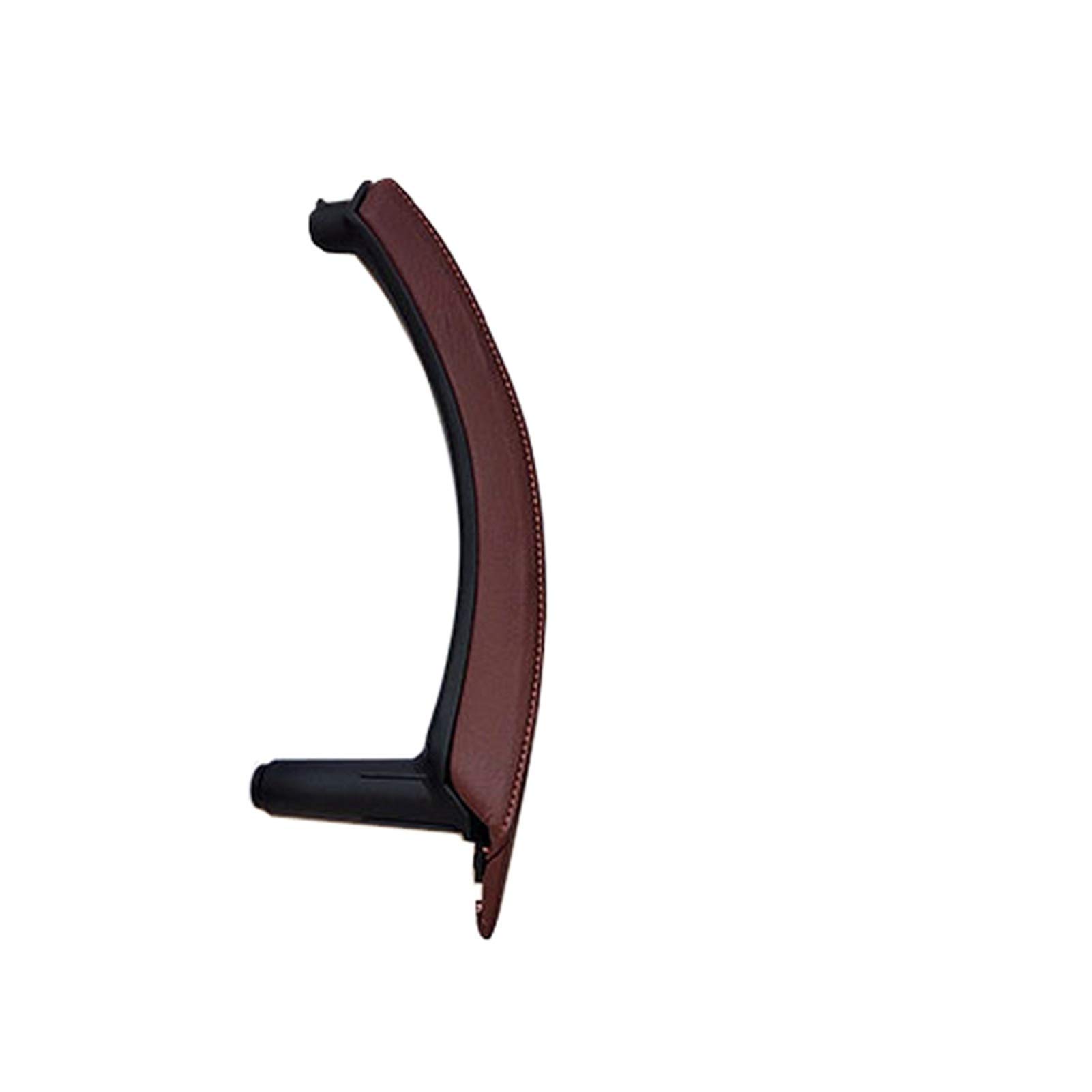 Türgriff Innen Auto,Türgriff innen Innenfahrer Türen ziehen Griff mit Leder Außenabdeckung for BMW X5 x6 E70 E71(Red Left) von YZWHKJ