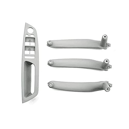 Türgriff Innen Auto,Türgriff innen Set beige Black Armlehnenwagen Links vorne Fahrersitz LHD Innentürgriff Innere Panel Ziehen Verleihabdeckung Fit Passend für BMW E70 E71 x5 x6(E70-set-GARY) von YZWHKJ