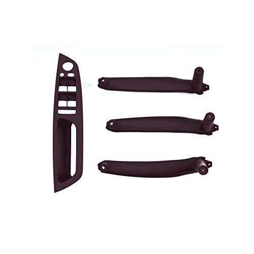 Türgriff Innen Auto,Türgriff innen Set beige Black Armlehnenwagen Links vorne Fahrersitz LHD Innentürgriff Innere Panel Ziehen Verleihabdeckung Fit Passend für BMW E70 E71 x5 x6(E70-set-MOCHA) von YZWHKJ