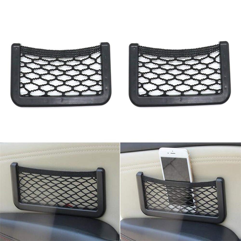 2 Pack Ablagenetz Wohnmobil Utensiliennetz Ablagennetz Utensiliennetz Car Trunk Storage Net Auto Ablagenetz Verstauen Netz String Storage für Auto PKW KFZ LKW Transporter Lieferwagen (15 cm X 8 cm) von YZYP
