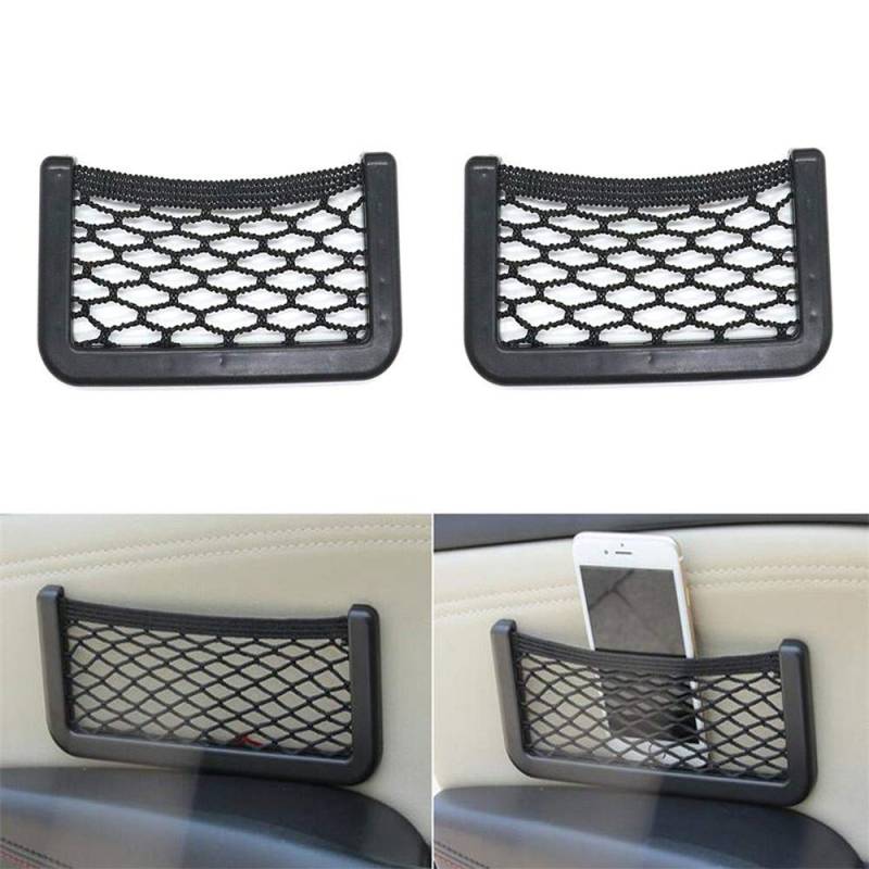 2 Pack Ablagenetz Wohnmobil Utensiliennetz Ablagennetz Utensiliennetz Car Trunk Storage Net Auto Ablagenetz Verstauen Netz String Storage für Auto PKW KFZ LKW Transporter Lieferwagen (15 cm X 8 cm) von YZYP