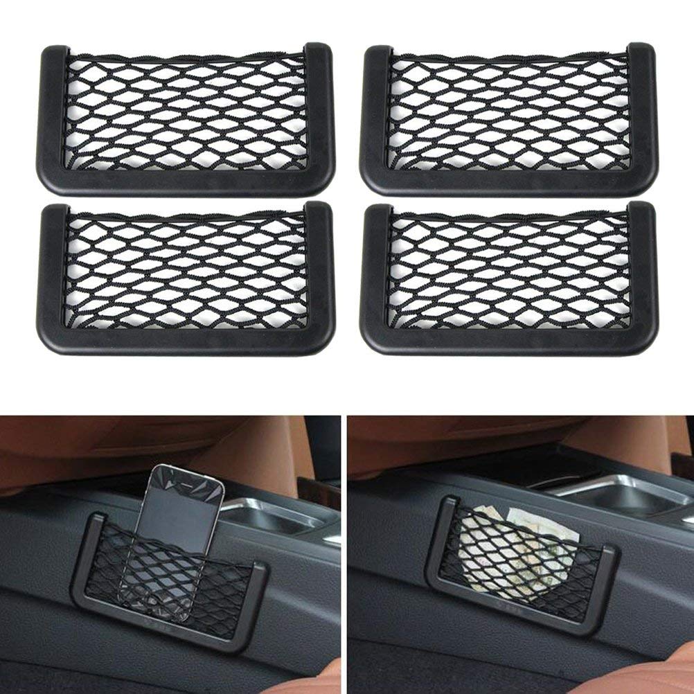 4 Pack Ablagenetz Wohnmobil Utensiliennetz Ablagennetz Utensiliennetz Car Trunk Storage Net Auto Ablagenetz Verstauen Netz String Storage für Auto PKW KFZ LKW Transporter Lieferwagen (15 cm X 8 cm) von YZYP