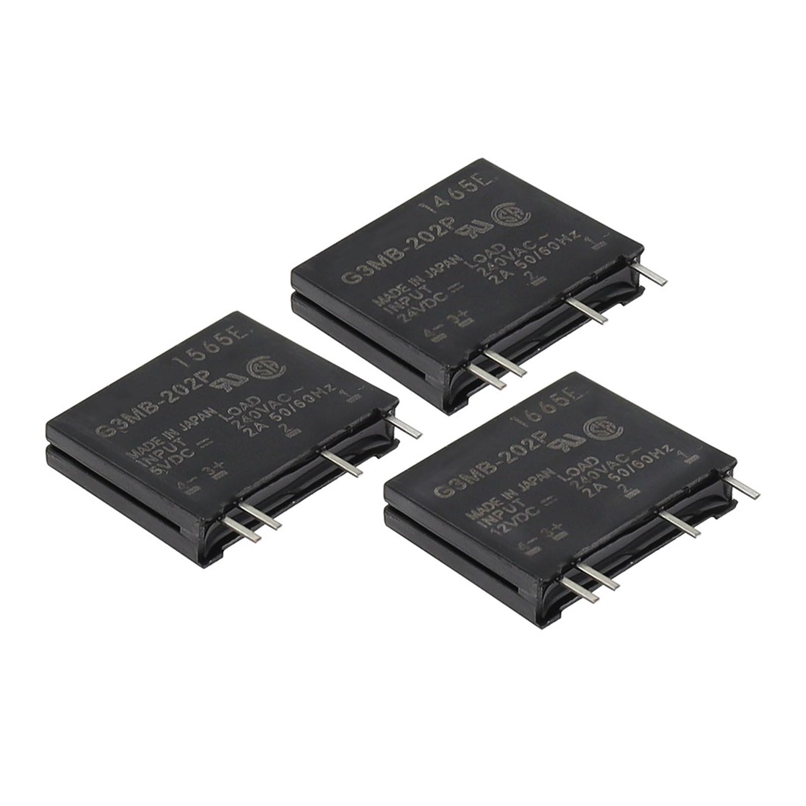 1 Stücke 5 V 12 V 24 V DC-AC Solid State Relaismodul G3MB-202P G3MB 202P PCB SIP SSR AC 240 V 2A Snubber Schaltung Widerstand Relaisschalter(24V) von YZZMY