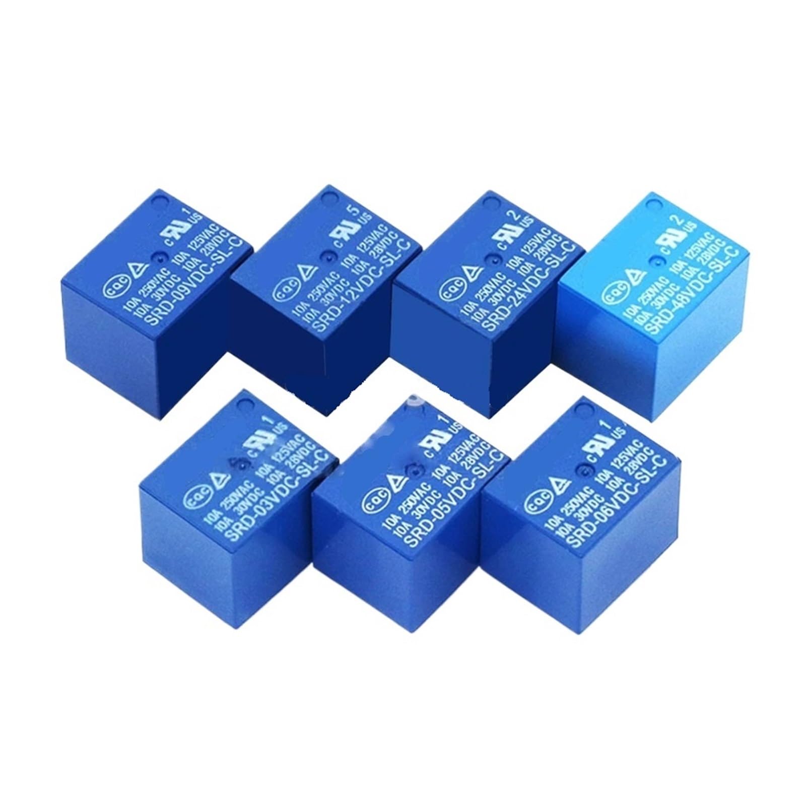 10 stücke Relais SRD-03VDC-SL-C SRD-05VDC-SL-C SRD-24VDC-SL-C SRD-12VDC-SL-C 3V 5V 6V 9V 12V 24V 48V 10A 250VAC 5PIN Relais(48VDC SRD-48VDC-SL-C) von YZZMY