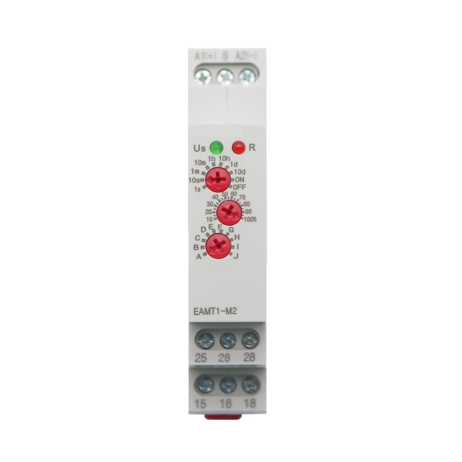12-240 V AC DC Din-Schienentyp 0,1 Sekunde - 10 Tage Zeitverzögerungsrelais 16 A 250 VAC Multifunktions-Zeitrelais mit 10 Funktionsoptionen(EAMT1-M2) von YZZMY
