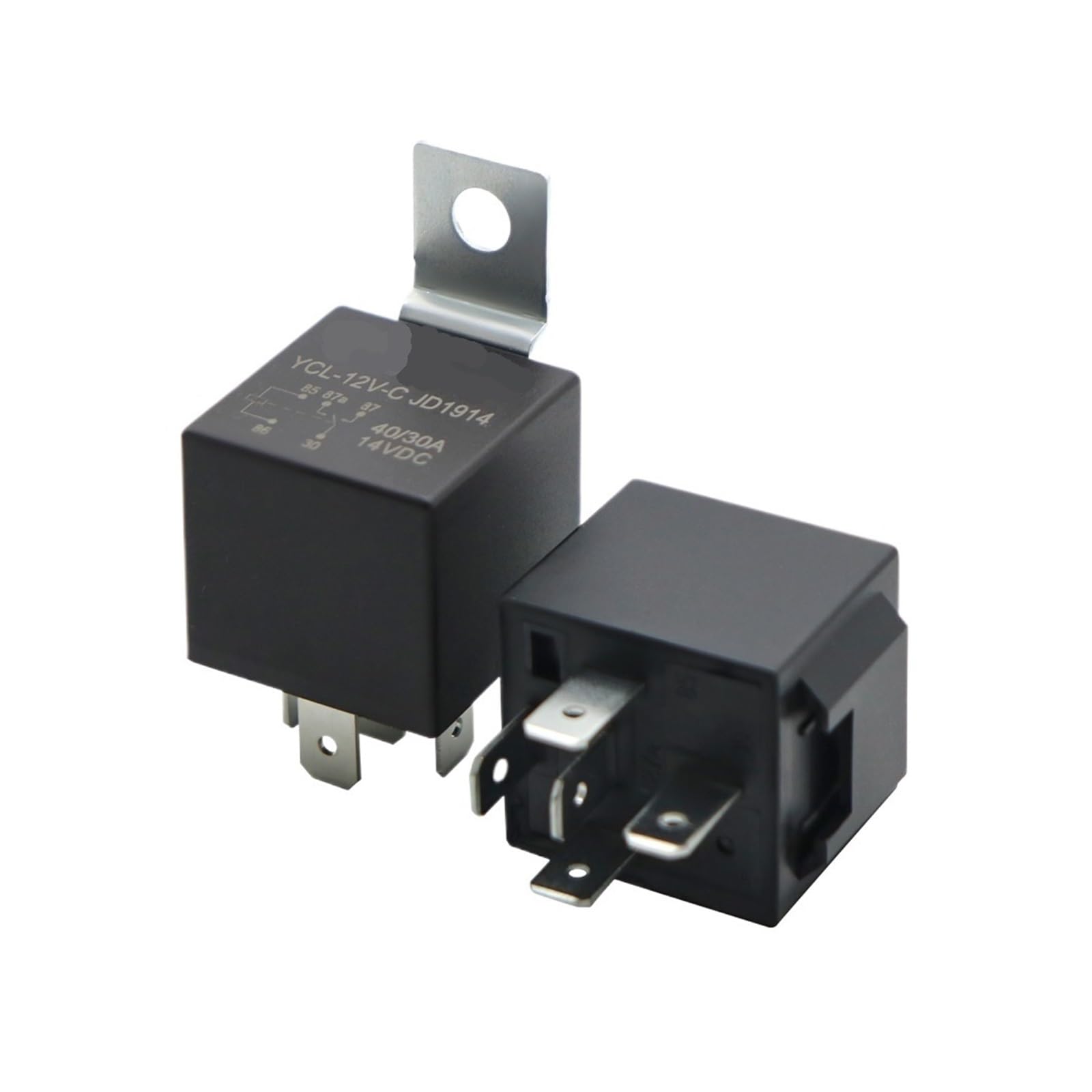4 5 Pin 4P 5P 40A Wasserdichtes Autorelais Lange Lebensdauer Relais Schließer DC 12V 24V Relais for Scheinwerfer-Klimaanlage(12V,5PIN 40A) von YZZMY