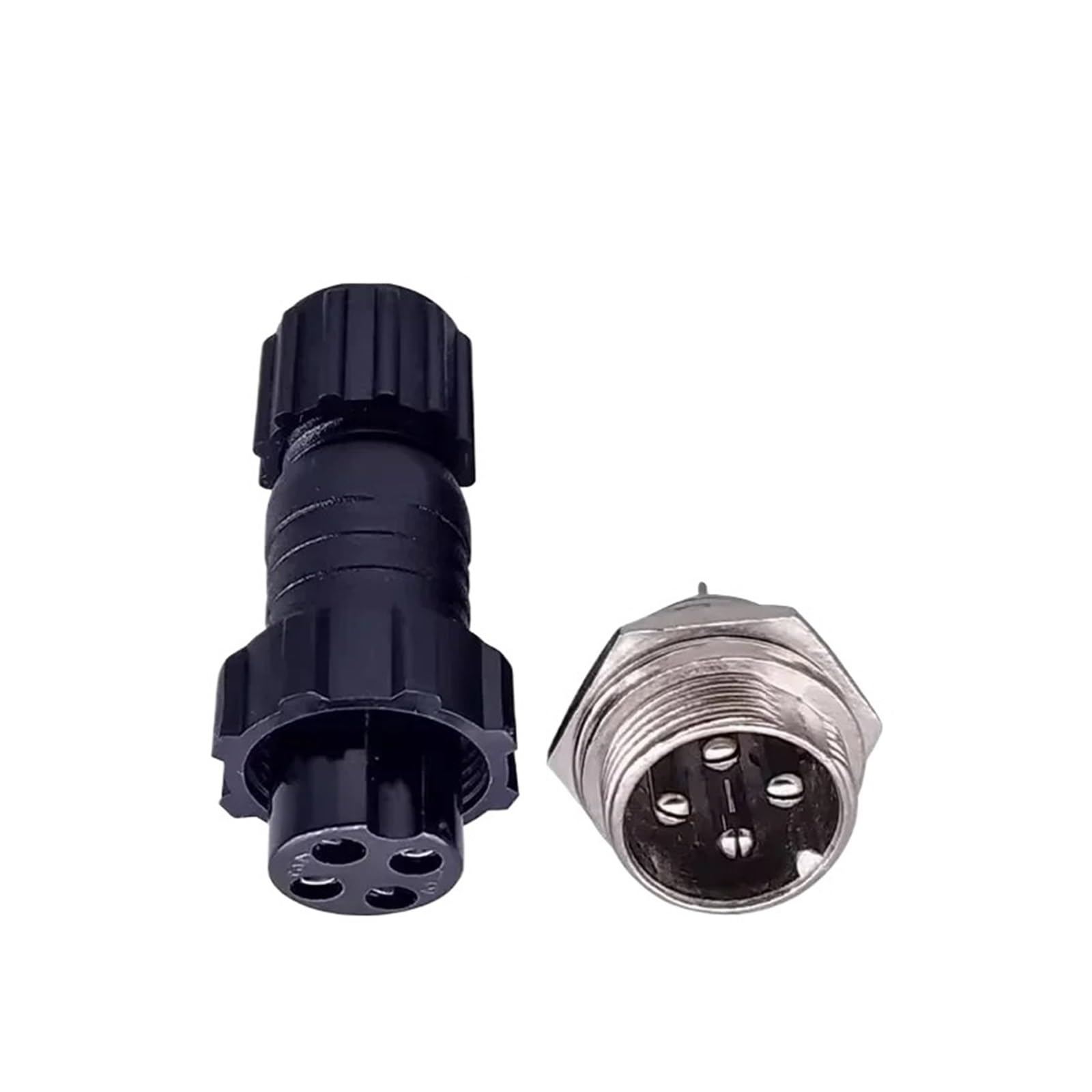 5/20 Sets GX16 M16 QL16 16MM Aviation Steckdose Männlich Weiblich Docking Back Nut Panel Mounted Connector mit 2/3/4/5/6/7/8/9 Pins(Back nut 4P,100 Sets) von YZZMY