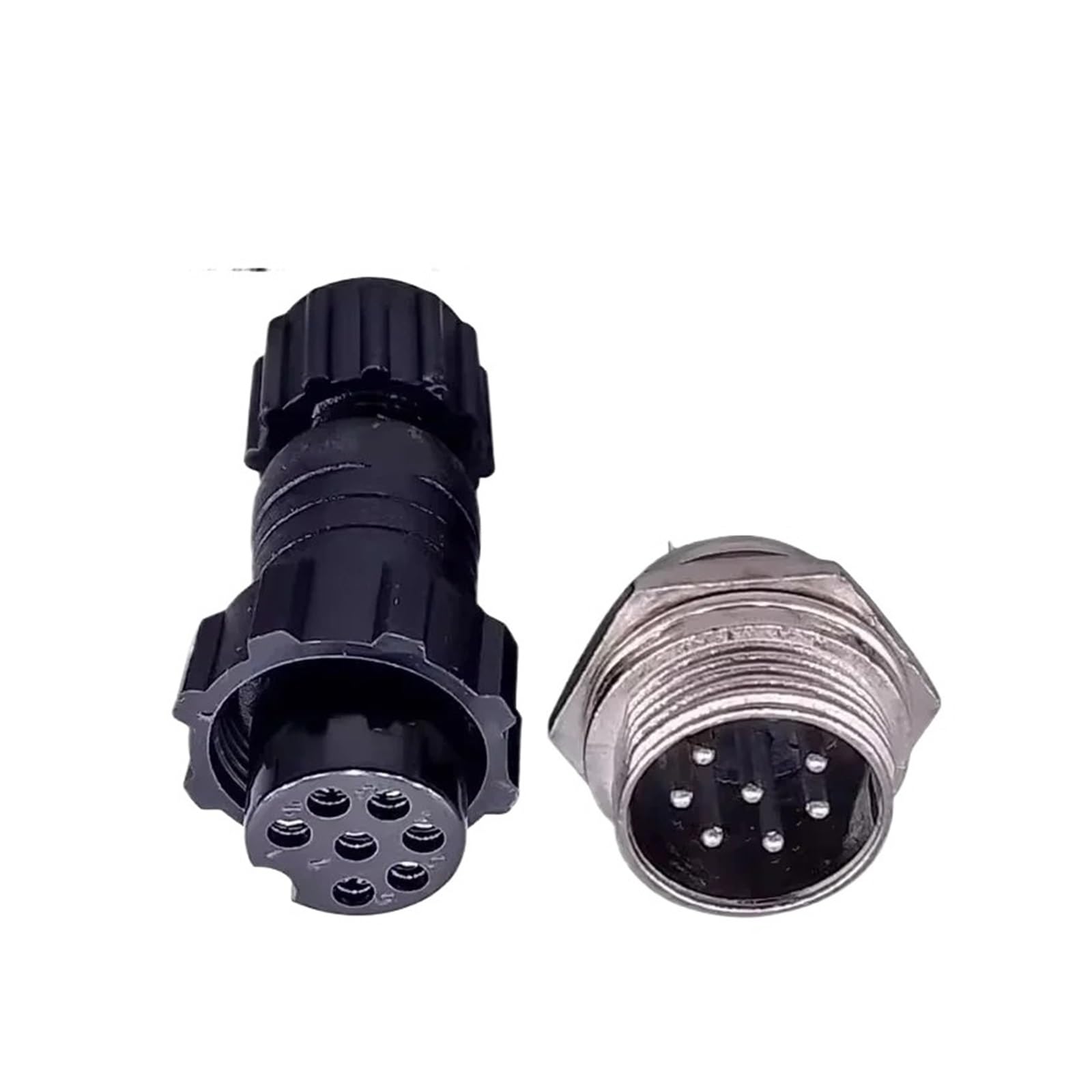 5/20 Sets GX16 M16 QL16 16MM Aviation Steckdose Männlich Weiblich Docking Back Nut Panel Mounted Connector mit 2/3/4/5/6/7/8/9 Pins(Back nut 7P,100 Sets) von YZZMY