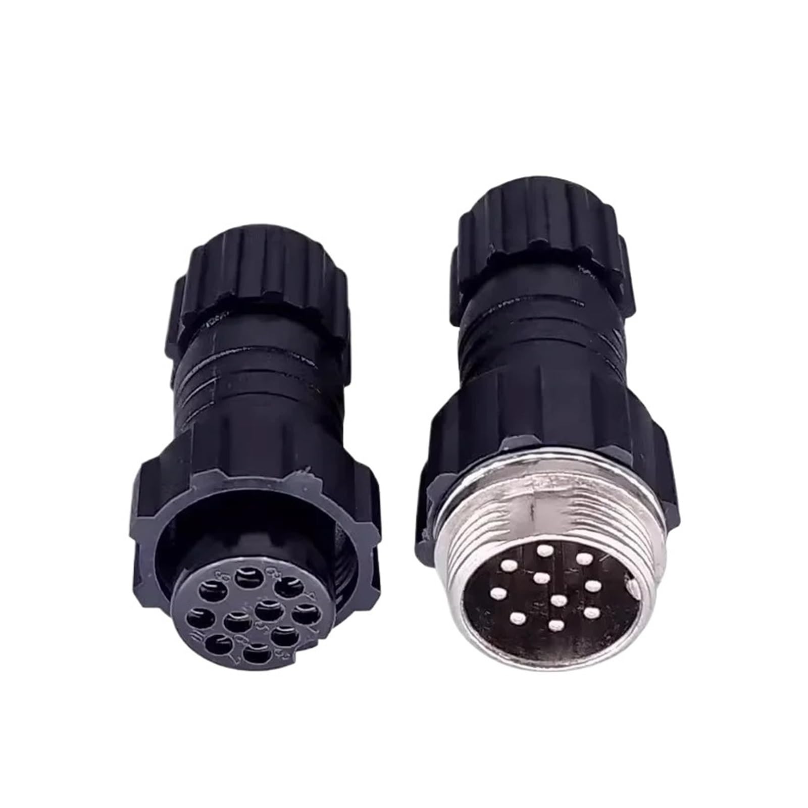 5/20 Sets GX16 M16 QL16 16MM Aviation Steckdose Männlich Weiblich Docking Back Nut Panel Mounted Connector mit 2/3/4/5/6/7/8/9 Pins(Docking 10P,100 Sets) von YZZMY