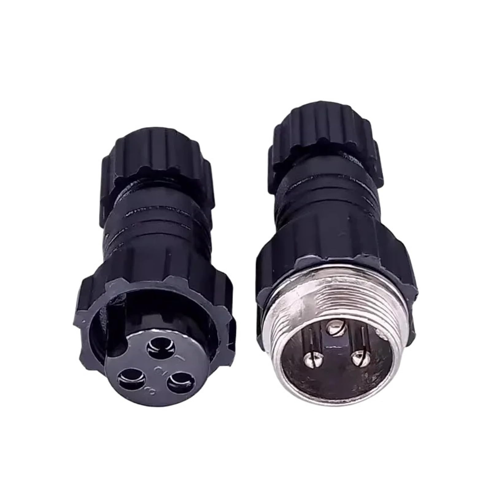 5/20 Sets GX16 M16 QL16 16MM Aviation Steckdose Männlich Weiblich Docking Back Nut Panel Mounted Connector mit 2/3/4/5/6/7/8/9 Pins(Docking 3P,20 Sets) von YZZMY