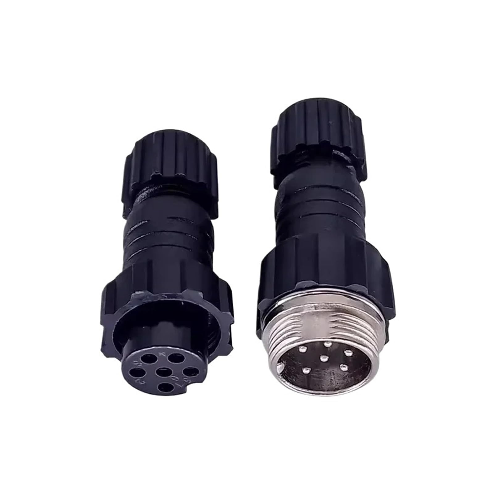 5/20 Sets GX16 M16 QL16 16MM Aviation Steckdose Männlich Weiblich Docking Back Nut Panel Mounted Connector mit 2/3/4/5/6/7/8/9 Pins(Docking 6P,100 Sets) von YZZMY