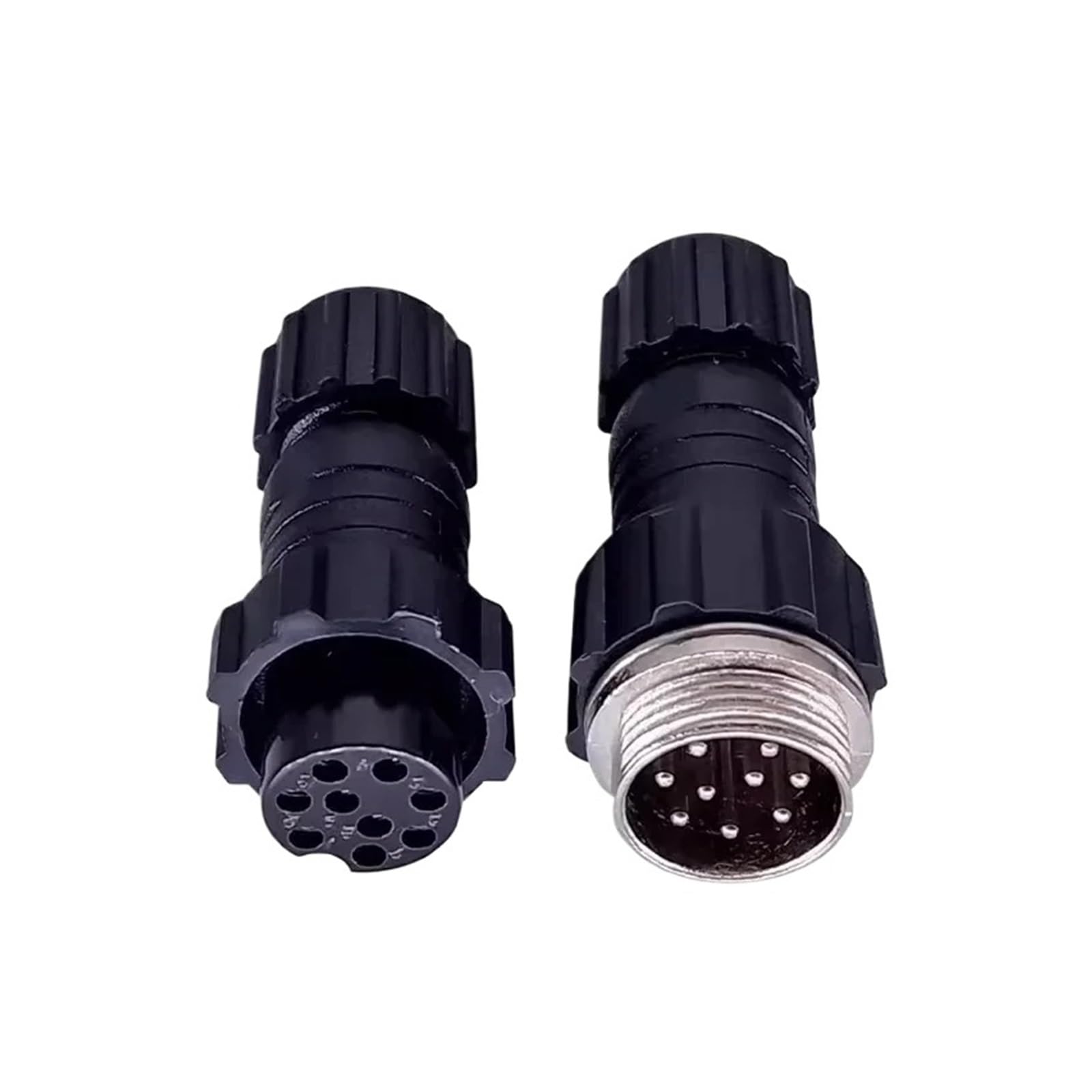 5/20 Sets GX16 M16 QL16 16MM Aviation Steckdose Männlich Weiblich Docking Back Nut Panel Mounted Connector mit 2/3/4/5/6/7/8/9 Pins(Docking 9P,20 Sets) von YZZMY
