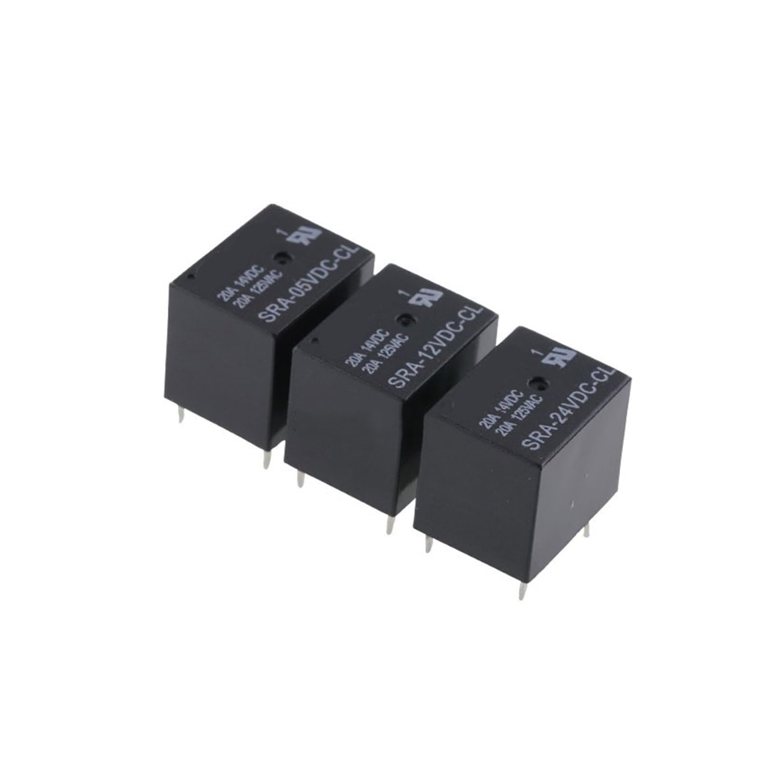 5PCS SRA-05VDC-CL SRA-12VDC-CL SRA-24VDC-CL 5V 12V 24V 20A 5PIN Mini Leistungsrelais Relais(24V) von YZZMY