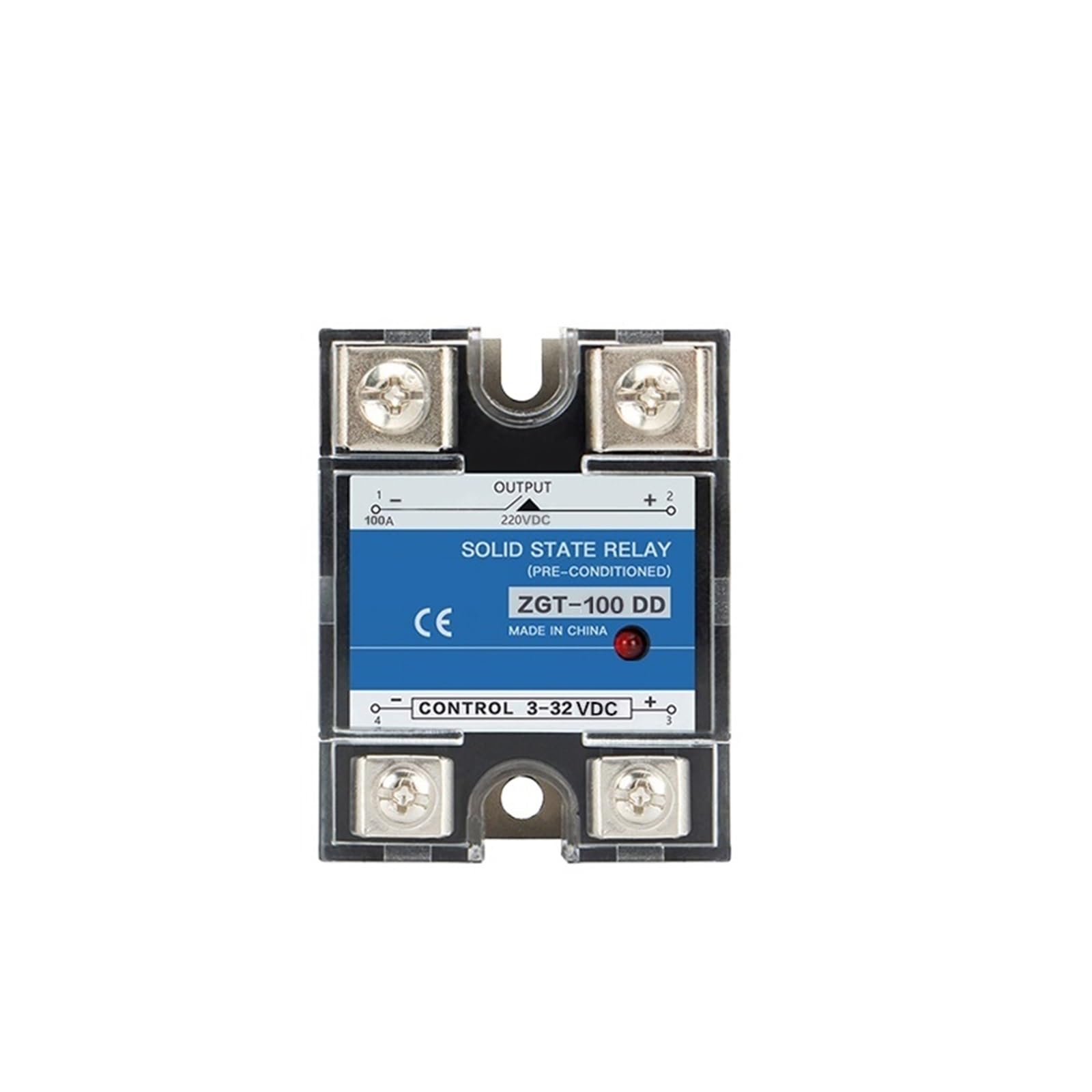 CG SSR-10DD 25DD 40DD 200A 600A SSR Einphasig DC Steuerung DC Kühlkörper 3-32VDC Zu 220VDC 600V 10A 25A 40A DD Solid State Relais(100DD 220V) von YZZMY