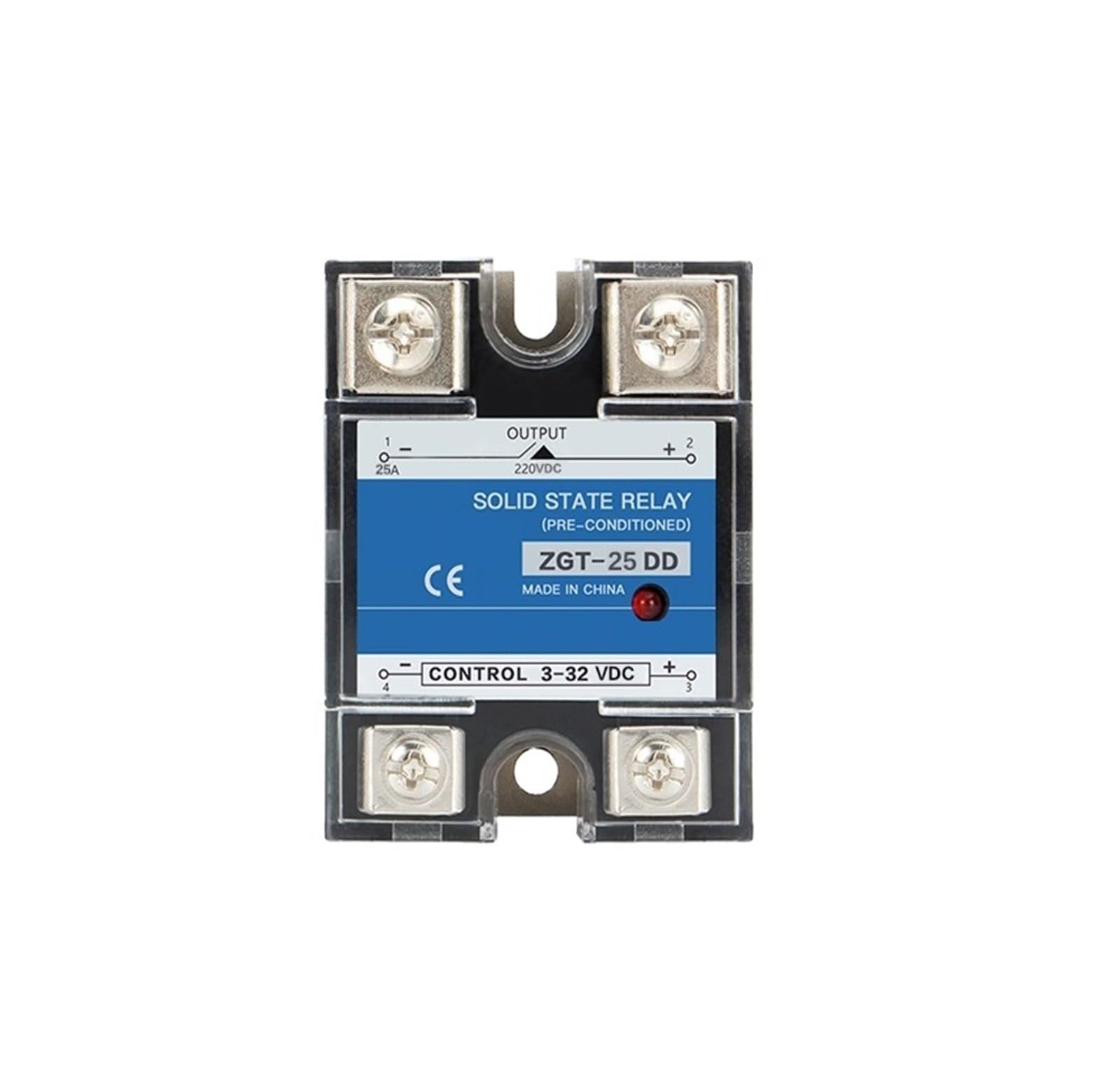CG SSR-10DD 25DD 40DD 200A 600A SSR Einphasig DC Steuerung DC Kühlkörper 3-32VDC Zu 220VDC 600V 10A 25A 40A DD Solid State Relais(25DD 220V) von YZZMY