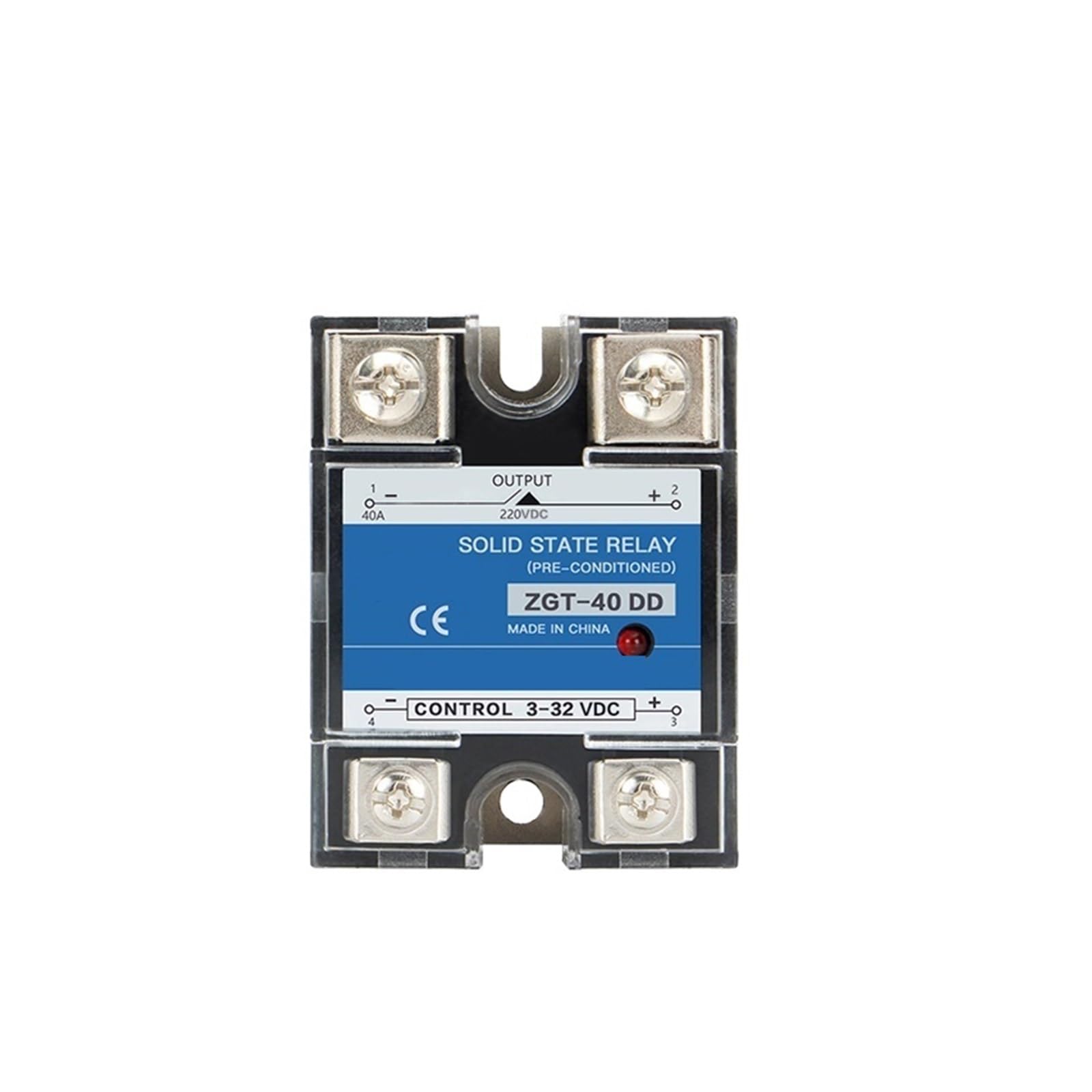 CG SSR-10DD 25DD 40DD 200A 600A SSR Einphasig DC Steuerung DC Kühlkörper 3-32VDC Zu 220VDC 600V 10A 25A 40A DD Solid State Relais(40DD 220V) von YZZMY