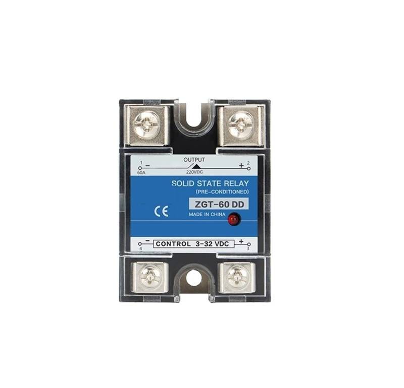CG SSR-10DD 25DD 40DD 200A 600A SSR Einphasig DC Steuerung DC Kühlkörper 3-32VDC Zu 220VDC 600V 10A 25A 40A DD Solid State Relais(60DD 220V) von YZZMY