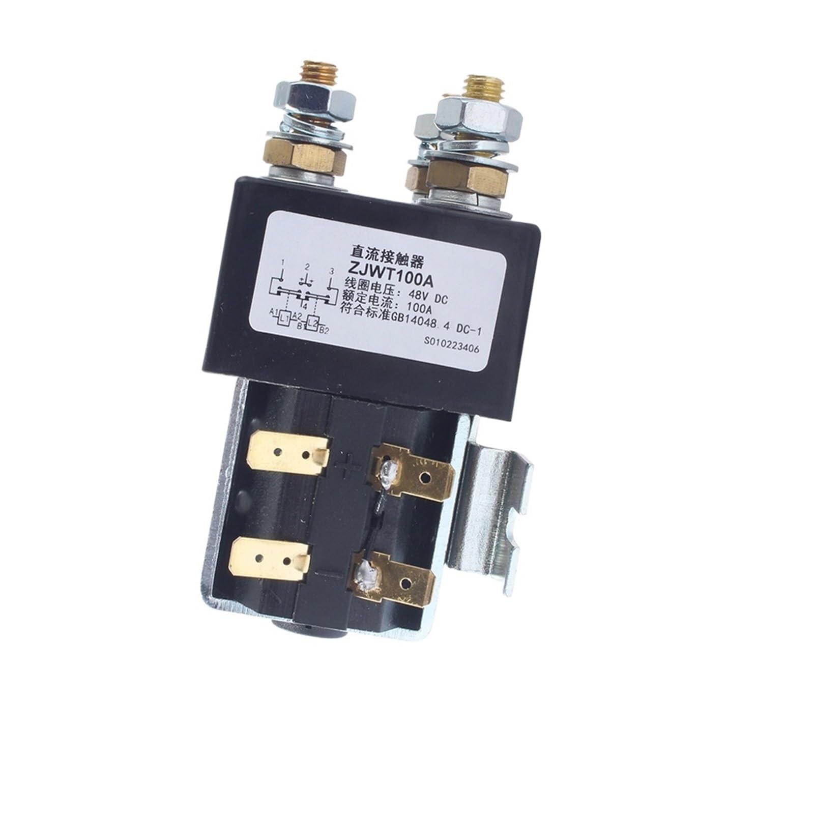DC88 2NO + 2NC 12V 24V 36V 48V 60V 72V DC Schütz ZJWT100A for Motor Gabelstapler Handhabung Zeichnung Greifer Fahrzeug Auto Winde(48V) von YZZMY