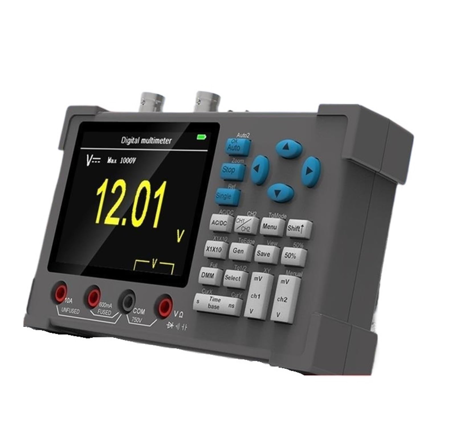 DSO3D12 3,2 Zoll Desktop-Digitaloszilloskop 120M Bandbreite Dual Channel Multimeter und Signalgenerator 3 in 1 120M Schwarz Grau DSO3D12 3,2 Zoll Desktop-Digitaloszilloskop 120M Bandbreite Dual Channel Multimeter und Signalgenerator 3 in 1 120M Schwarz Grau von YZZMY