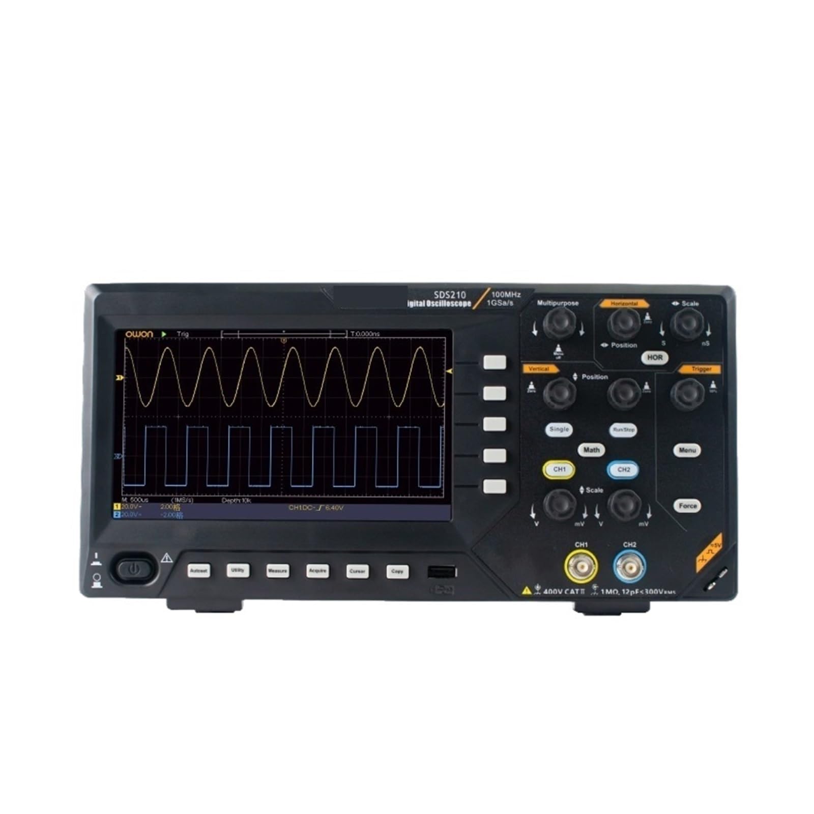 Digitaloszilloskop SDS200 2-Kanäle 100 MHz 150 MHz 200 MHz 1 GS/s FFT + 25 MHz 14-Bit-Signalgenerator SDS210S SDS215S SDS220S(SDS210,UK) von YZZMY
