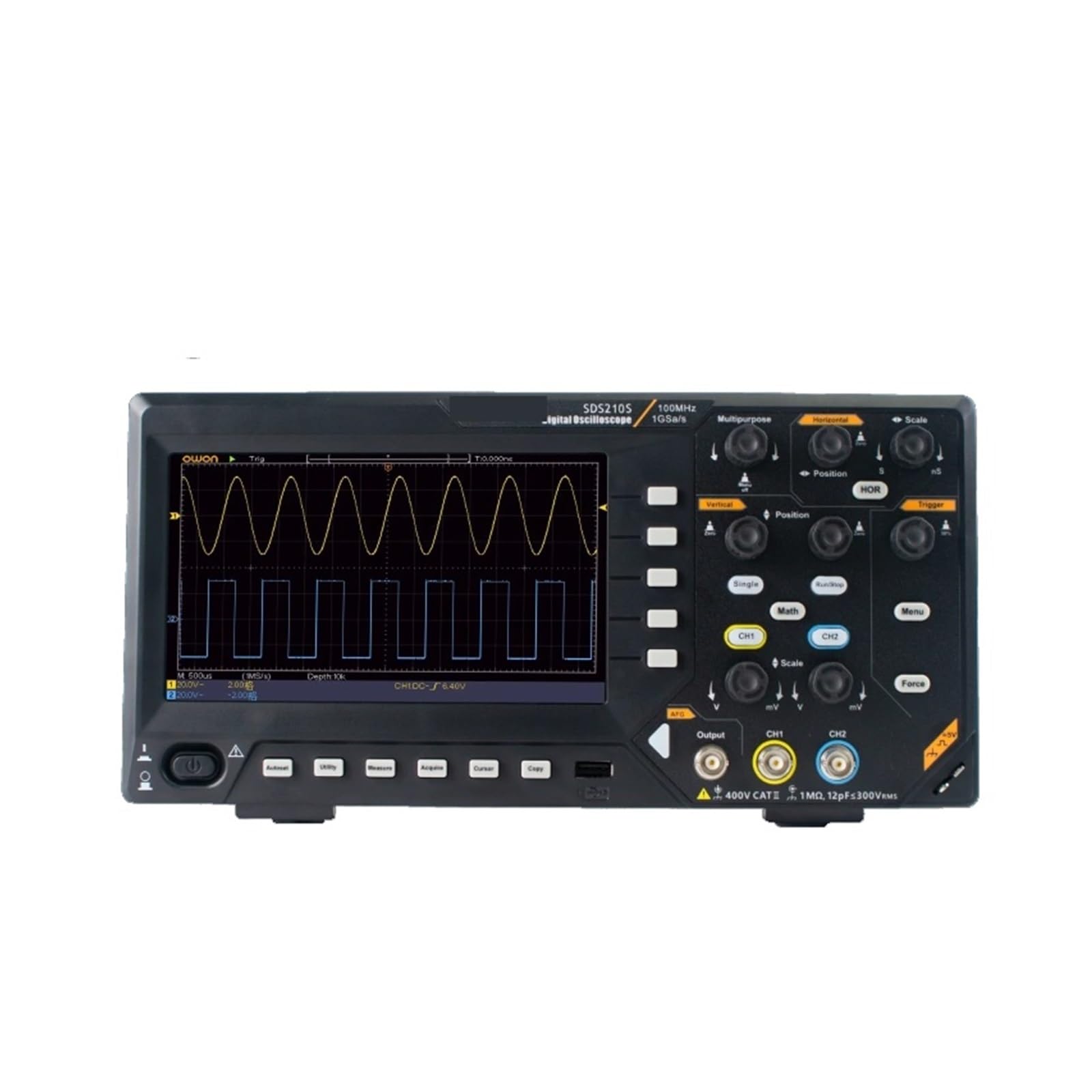 Digitaloszilloskop SDS200 2-Kanäle 100 MHz 150 MHz 200 MHz 1 GS/s FFT + 25 MHz 14-Bit-Signalgenerator SDS210S SDS215S SDS220S(SDS210S,Us) von YZZMY