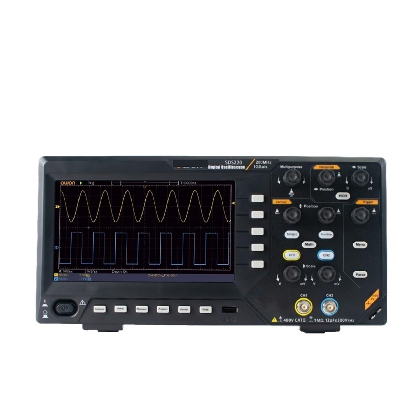 Digitaloszilloskop SDS200 2-Kanäle 100 MHz 150 MHz 200 MHz 1 GS/s FFT + 25 MHz 14-Bit-Signalgenerator SDS210S SDS215S SDS220S(SDS220,EU) von YZZMY