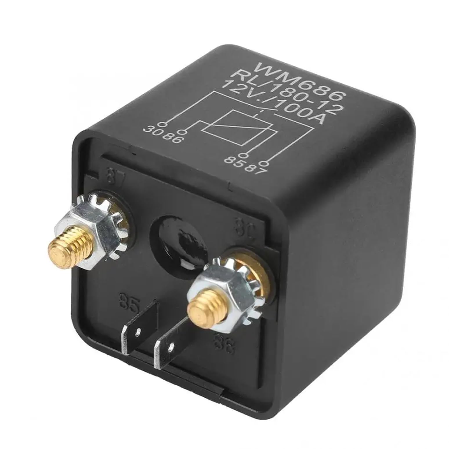 Hochfestes Auto-Startrelais, normalerweise offen, 100 A/200 A, WM686 ON/OFF RL/180, Batterie-Kontrollrelais für Auto DC 12 V (100 A) von YZZMY