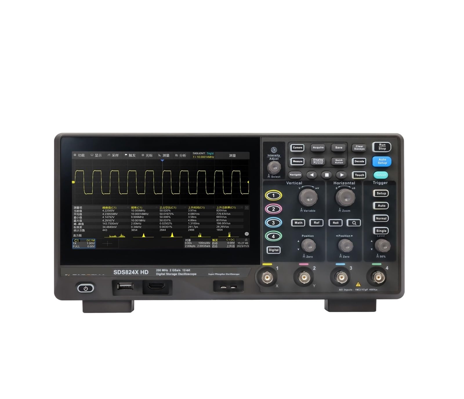 Oszilloskop der Serie SDS800X HD/SDS804X HD, SDS814X HD, SDS824X HD, SDS802XHD, SDS812XHD, SDS822X HD(SDS814X HD,EU) von YZZMY