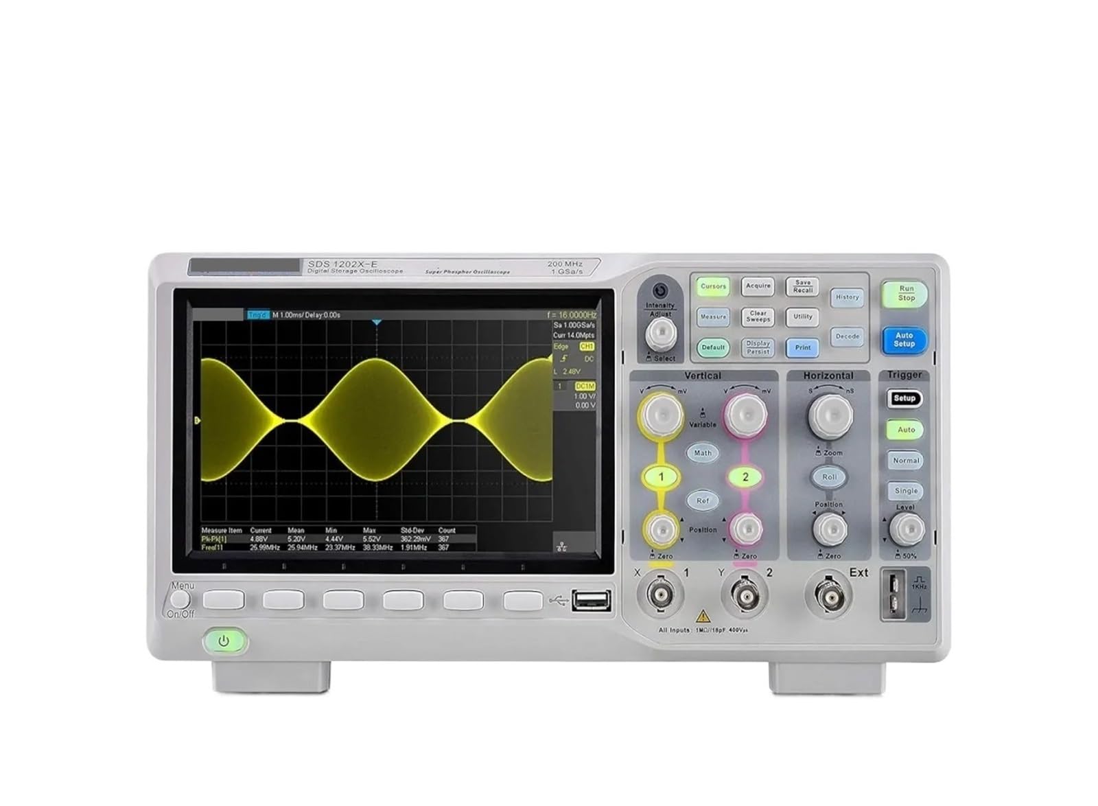 Oszilloskope 200 MHz Digitaloszilloskop 2 Kanäle Echtzeit-Abtastrate bis zu 1 Gsa/Use IRecord Länge bis zu 14 Mpts Grau Oszilloskope 200 MHz Digitaloszilloskop 2 Kanäle Echtzeit-Abtastrate bis zu 1 Gsa/Use IRecord Länge bis zu 14 Mpts Grau von YZZMY
