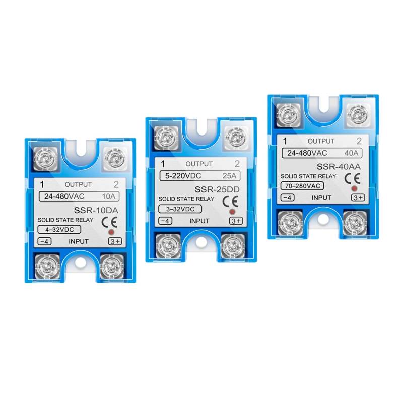Solid State Relais Modul for Temperatur Controller Einphasig SSR 10DA 25DA 40DA 10AA 25AA 40AA Mit Staub Abdeckung(DA,JTSSR-25A) von YZZMY