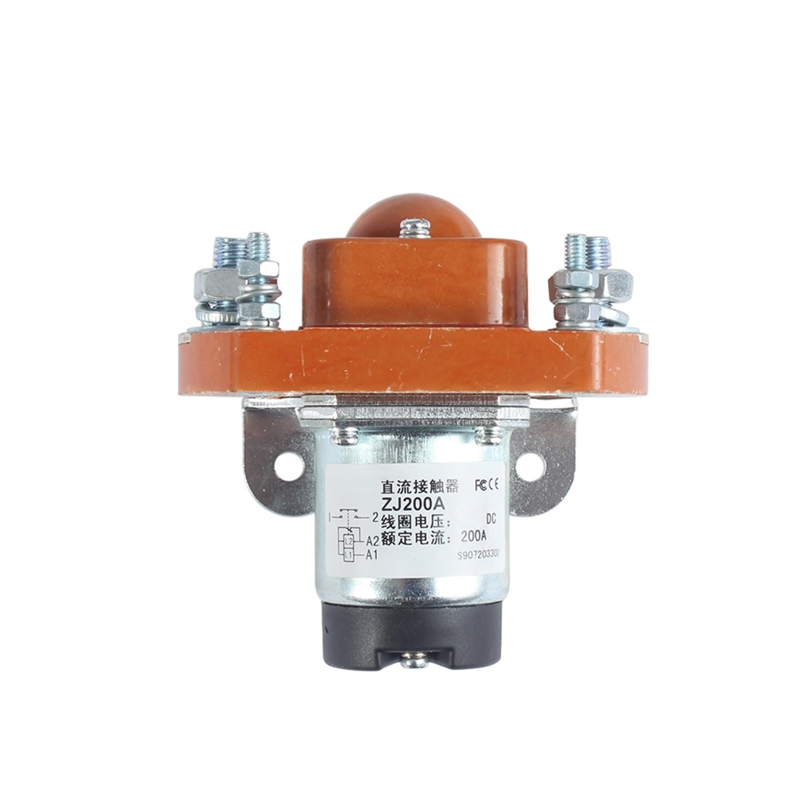 ZJ50A/100A/200A/400A/600A DC-Schütze 1NO for Autos und Steuerungssysteme 50A 100A 200A 400A 12V 24V 48V 72V normalerweise offener Kontakt(ZJ200A,1NO_24V) von YZZMY