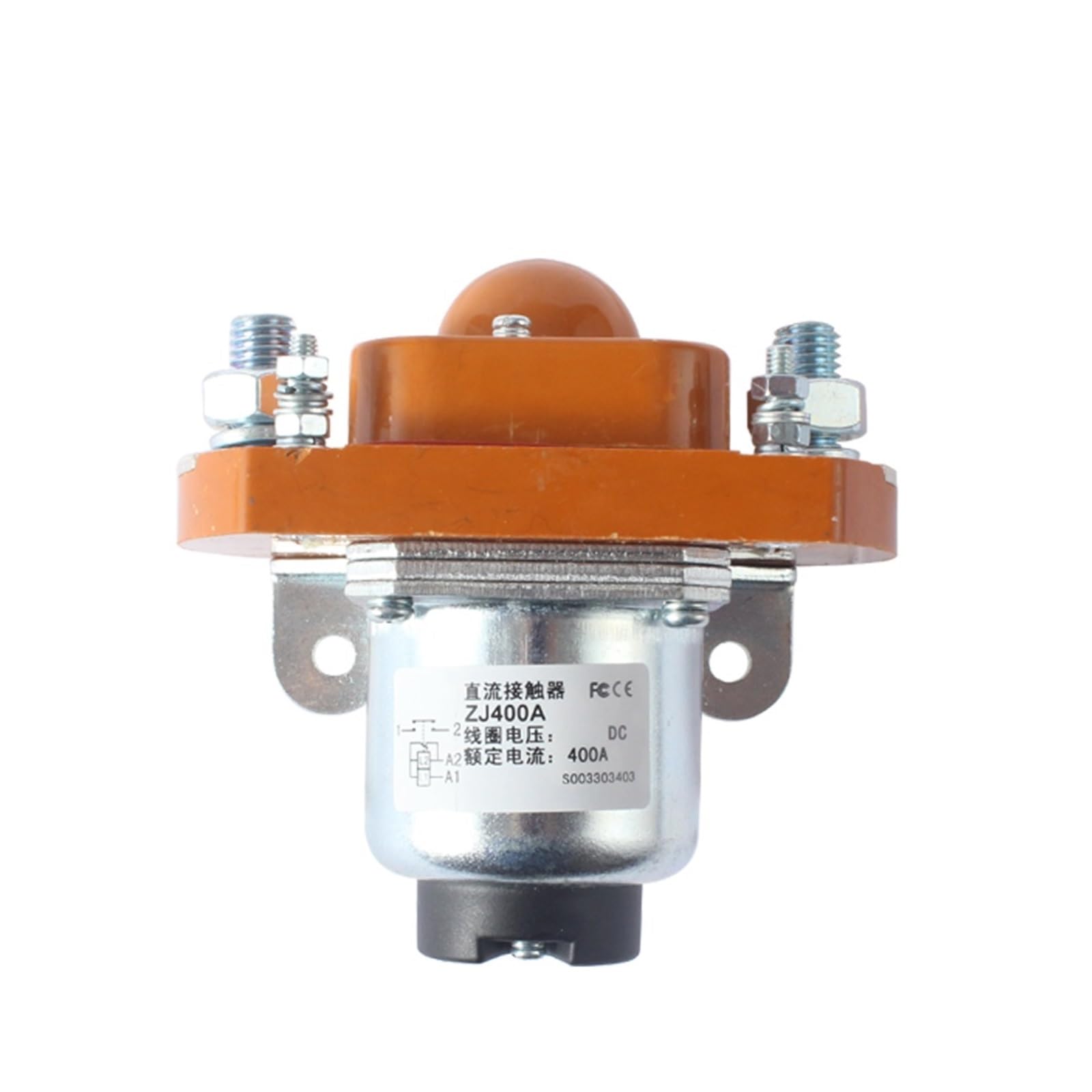 ZJ50A/100A/200A/400A/600A DC-Schütze 1NO for Autos und Steuerungssysteme 50A 100A 200A 400A 12V 24V 48V 72V normalerweise offener Kontakt(ZJ400A,1NO_24V) von YZZMY