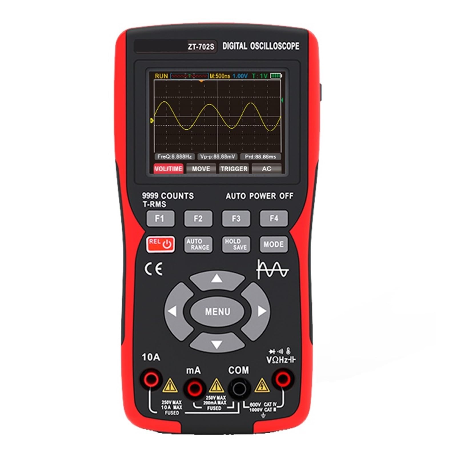 ZT-702S 2 in 1 Handheld Digital Automotive Oszilloskop Multimeter, Einzelkanal 10MHZ Bandbreite, 64Kbyte Aufzeichnungslänge, 48 ZT-702S 2 in 1 Handheld Digital Automotive Oszilloskop Multimeter, Einzelkanal 10MHZ Bandbreite, 64Kbyte Aufzeichnungslänge, 48 von YZZMY